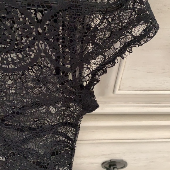 NOR Denmark black lace/crochet top size Xs - Picture 6 of 7
